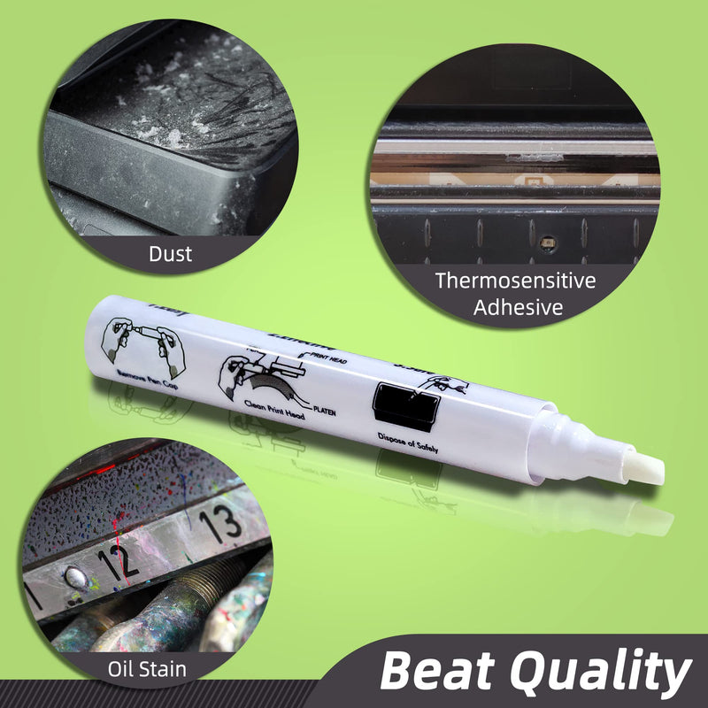 Thermal Printer Printhead Cleaning Pen for Thermal Receipt Shipping Label POS Card Printer Cleaner 4pcs 4