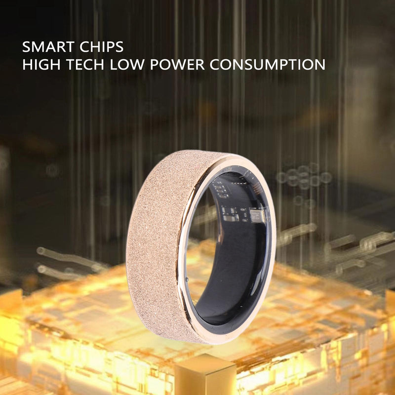 Smart Ring Health Tracker,IP68 Water Resistant Smart Ring Fast Charging Sports Monitoring Ring for Sports Sleep 9#