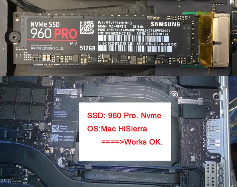 Cablecc 12+16pin 2014 2015 to M.2 NGFF M-Key SSD Convert Card for A1493 A1502 A1465 A1466