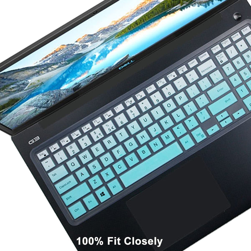 Keyboard Cover fit Dell Inspiron 15 3000 5000 Series /Dell G3 15 17 Series/ Dell Inspiron G7 7786 7790 /Dell Inspiron 3583 3593 3558 3580 5570 5558 5559 7559 7567 Accessories Keyboard Cover-MintGreen MintGreen