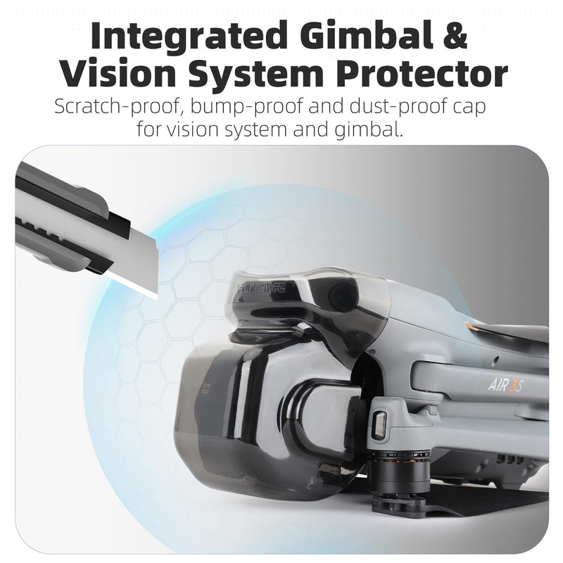 Air 3S Gimbal Protector, Camera Lens Cap Protective Lens Cover for DJI Air 3S Drone Accessories