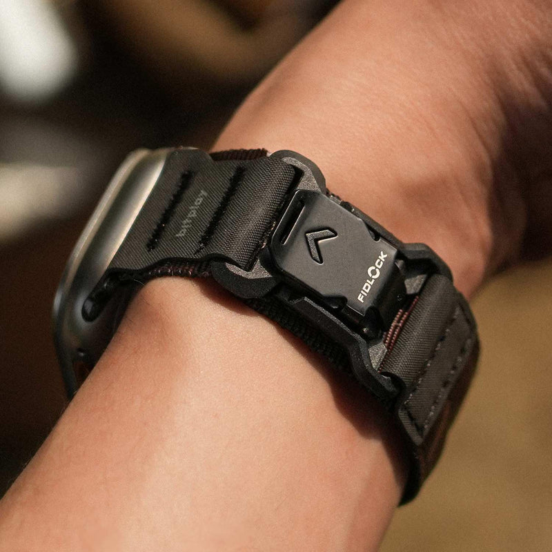 bitplay Apple Watch Band – Magnetic Fidlock Buckle, Reinforced Fabric Strap with Hypalon Layer, Compatible with Apple Watch 38mm to 49mm (Ultra/Series 1–10/ SE) Sand 49(Ultra) / 46 / 45 / 44 /42* mm