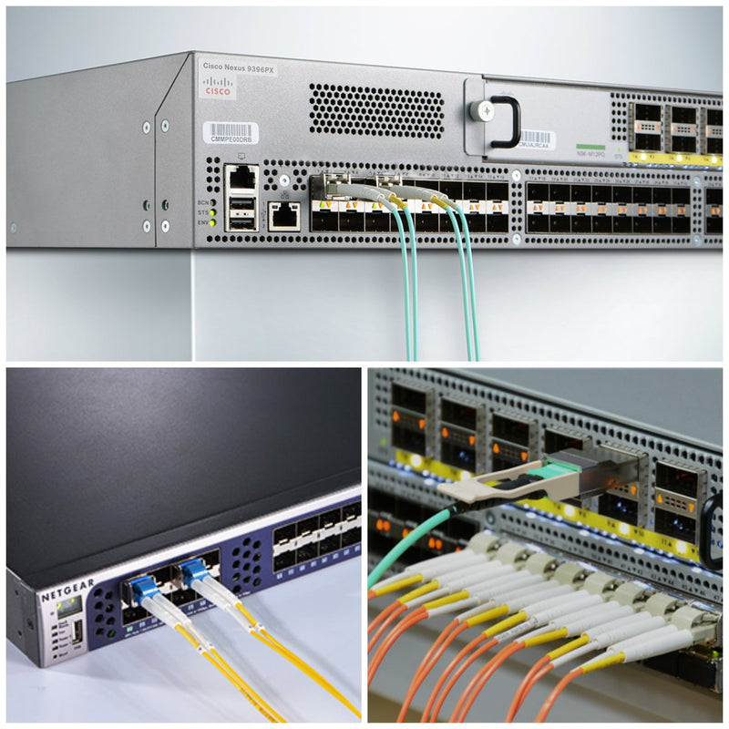 10G SFP+ SR Transceiver, SFP+ to LC Multimode Module Compatible for Cisco SFP-10G-SR, Meraki MA-SFP-10GB-SR, Ubiquiti UF-MM-10G,Netgear,D-Link,TP-Link,Mikrotik, 850nm, Duplex LC, 300m, DDM