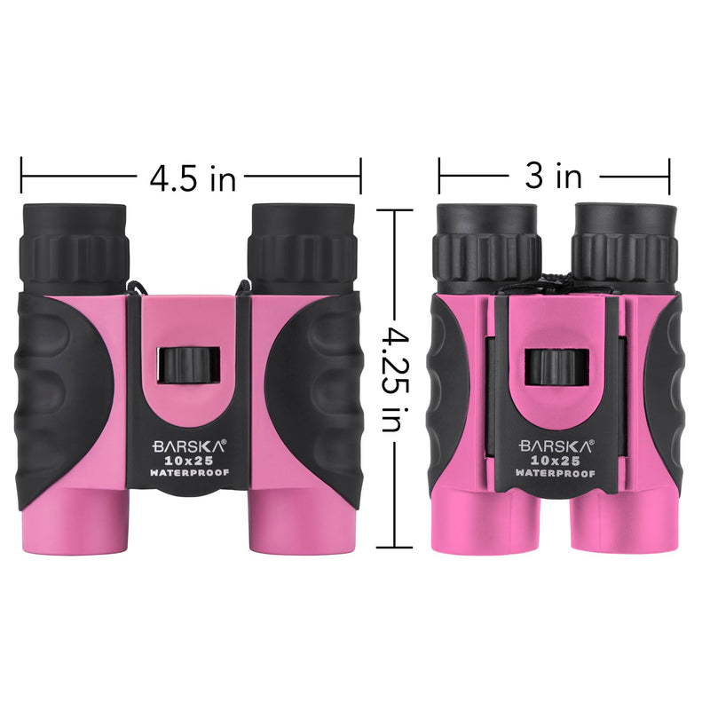 [AUSTRALIA] - Barska AB12418 10x25 Waterproof Binocular, Pink, 10x25mm 