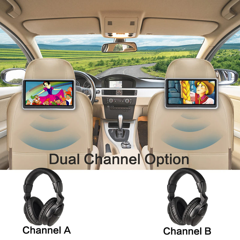 Wireless IR Headphone for Car DVD work for Chevy Suburban & GMC Yukon & Dodge Durango & Toyota Sienna & Nissan Armada 2002 2003 2004 2005 2006 2007 2008 2009 2010 2011 2012 2013 2014 2015 2016 One Headphone