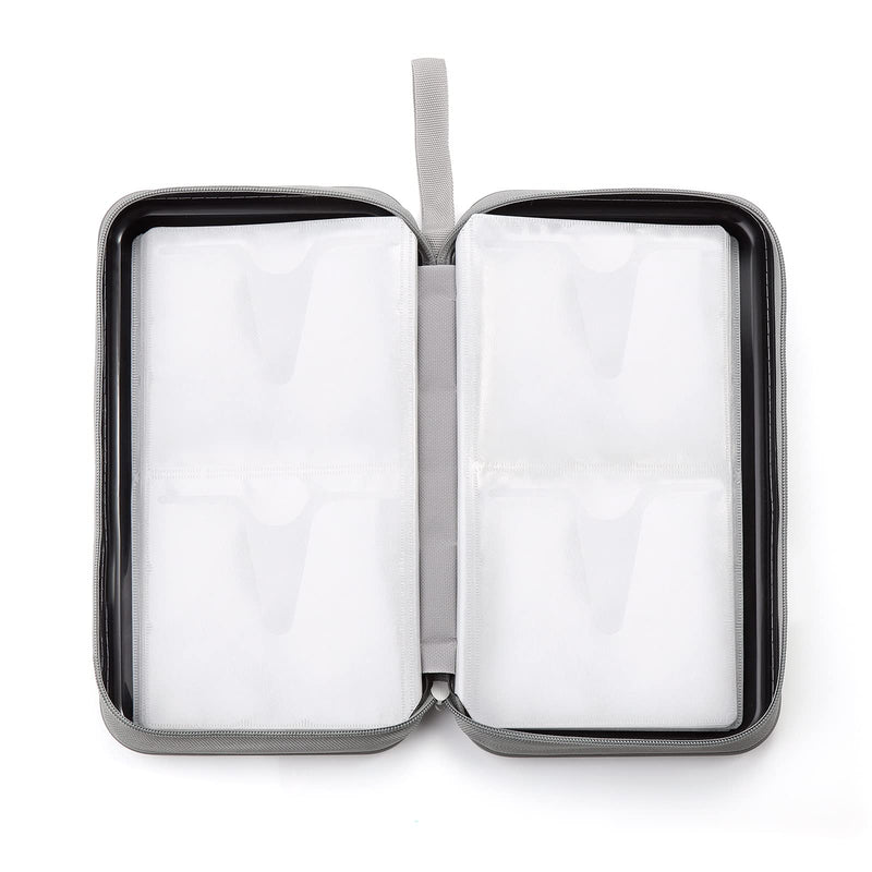 CD Case,96 Capacity CD Holder Hard Plastic CD Storage Wallet Protective CD/DVD Case Holder for Car Home Travel (96, Black) 96