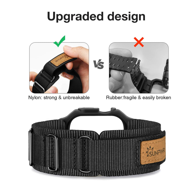 Bundle of the Rugged Nylon Apple Watch Band (Army green/Black)