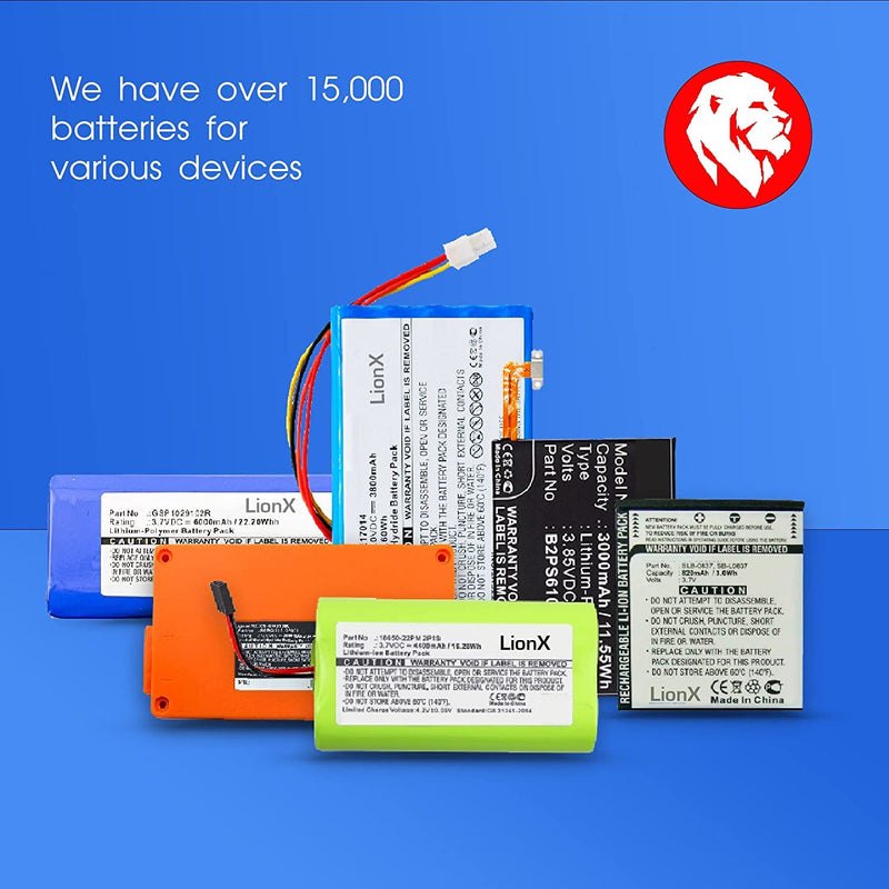 Cameron Sino 6000mAh Li-Polymer Battery for JBL Charge 2+, Charge Plus, fits JBL MLP912995-2P