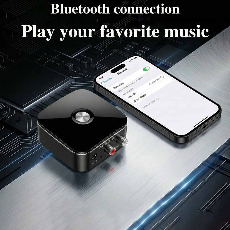 HDMI ARC Audio Extractor Converter,with Bluetooth 5.3 Audio Receiver Digital to Analog Audio Converter, SPDIF/HDMI ARC RCA Adapter with Button Control for Stereo L/R 3.5mm Jack for TV