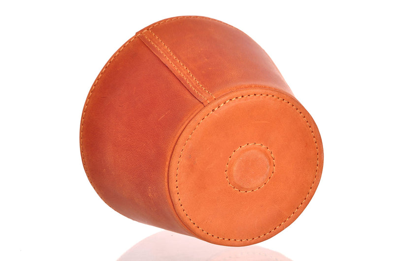 Trumpet magnetic mute, lightweight leather mute for jazz and classical trumpeters MG Leather Work (Trumpet, Brown) Trumpet