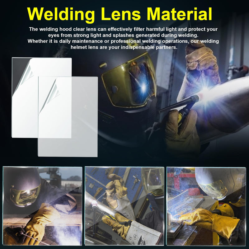 [AUSTRALIA] - Welding Helmet Lens for ESAB Sentinel A50 Welding Helmet Hood Cover Clear Inside Lenses Replacement 0700000808, 10 Pack 