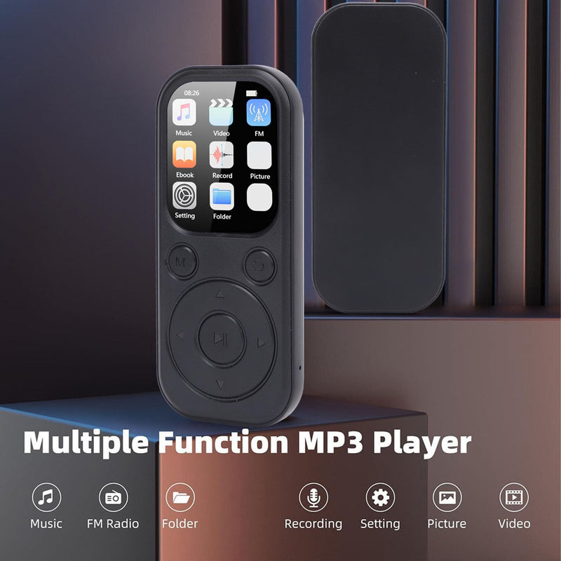 [AUSTRALIA] - MP3 Player with Bluetooth 5.4, HiFi Sound Quality Portable Music Player with 2.01 Inch Screen, Rechargeable Digital Music Battery Powered, Support up to 128GB (Without Small Without Small Memory Card 