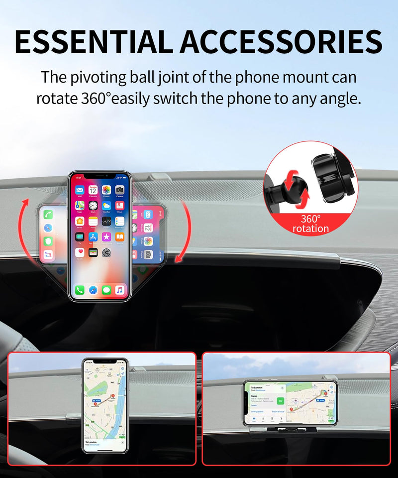 Car Phone Holder for Buick Enclave 2025 2026 30" Screen Magsafe Accessories | Magnetic Cell Phone Mount Clip Compatible with iPhone, 3D fit Stable Dashboard Navigation Bracket Cradle Stand