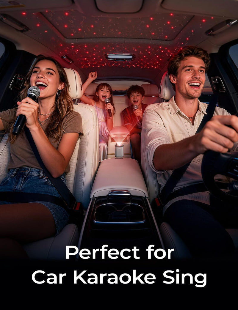 LISEN 4 in 1 Starlight Retractable Car Charger, 75W USB C Cigarette Adapter Fast Charging, Starlight Retractable Car Accessories for Women Mom, for iPhone 17 Pro Max Air 16 15 14 13 12