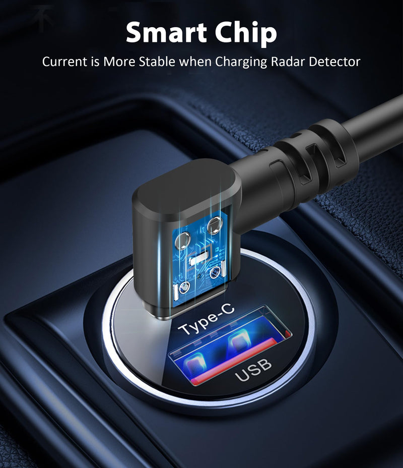 [AUSTRALIA] - Radar Detector Cable with USB C to RJ11 Plug,Power Cable for Radar Detectors,USB 5V-12V Power Cable,for Escort Uniden Radenso XP Beltronics Cobra Whistler Radar Detector(RJ11-6.56FT) RJ11-6.56FT 