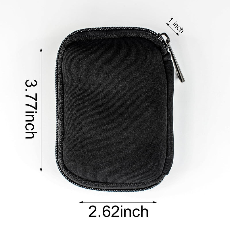 [AUSTRALIA] - Flash Drive Case, USB Drive Holder, Storage Bag for Thumb Drive, Light Weight and Easy to Put into Pockets, Protect and Store Small Items, 6 Slots Bag Black Color 