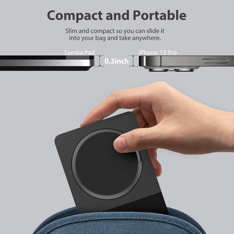 Mag-Safe Charger Stand for iPhone， Wireless Charger Stand for Apple Products, 2 in 1 Magnetic Charging Station for iPhone 15/14/13/12 Series, Airpods 3/2/Pro with Adapter (Black) black