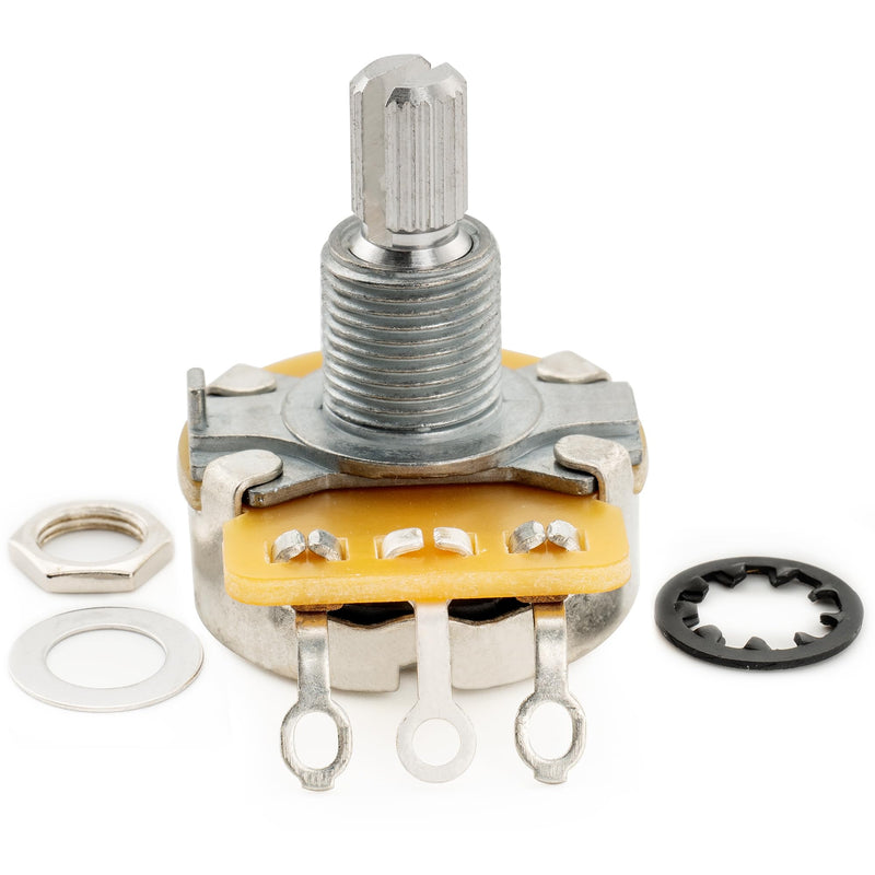 CTS 450 B500K Pots Standard Split Shaft 3/8 Inch 10% Linear Taper Potentiometers for Electric Guitar Bass (Set of 4) B500K x 4