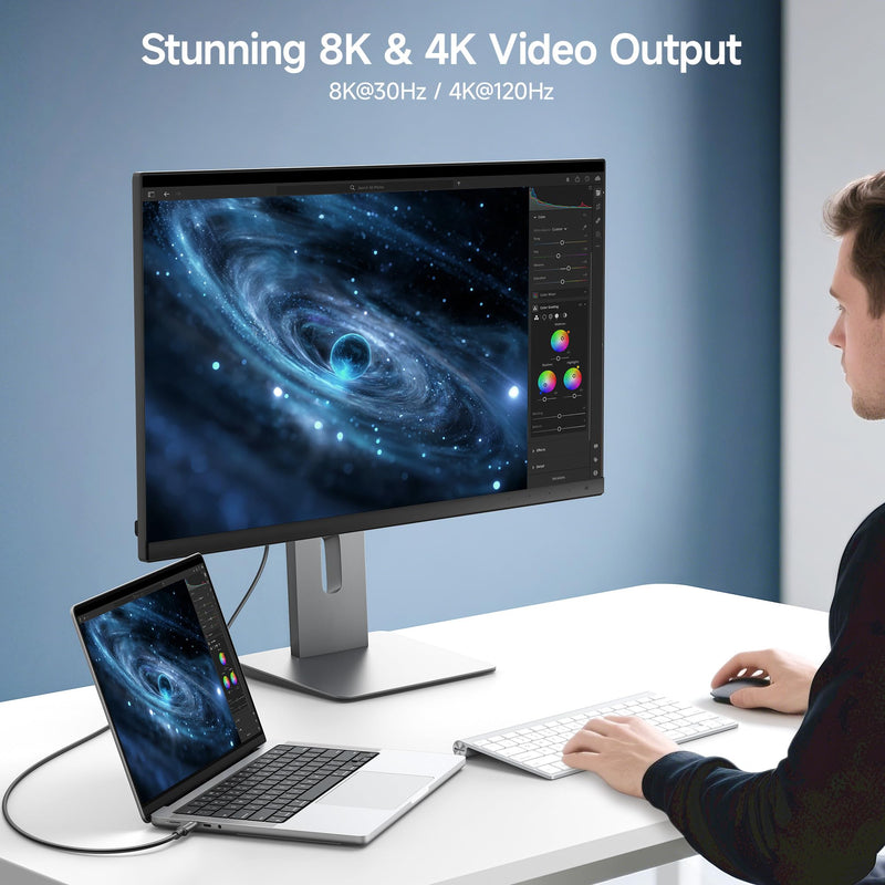 Cable Matters 20Gbps Long USB4 Cable, 9.8ft | [8K@30Hz / 4K@120Hz Video, 240W Charging, 20Gbps Data Transfer] USB 4 Cable Compatible with Thunderbolt 4, MacBook, XPS 9.8 Feet