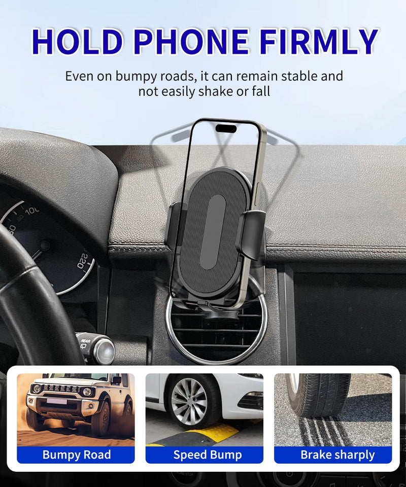 Car Phone Holder for Land Rover LR4 / Discovery 4 2010-2016 Auto Accessories，One Hand Place & Pick，360° Rotation，Hands Free，for 4.7-7 inch Phones
