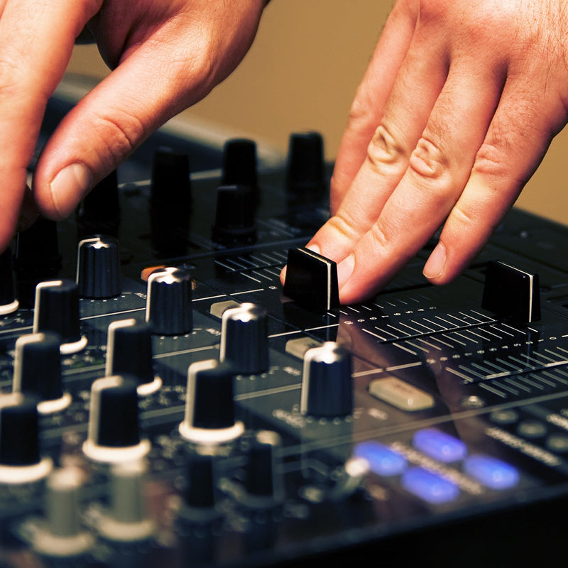 10pcs Fader Caps, Mixer Slider Fader Knobs Black Fader Cap for Pioneer DJM350, 400, 500, 700, 750, 800, 850, 900NEXUS, 900SRT, 900NXS2, 2000, 2000nexus, Easy Installation, Black