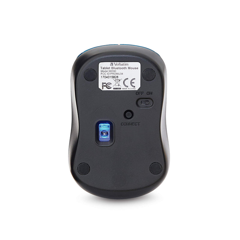 Verbatim Bluetooth Wireless Tablet Multi-Trac Blue LED Mouse - Dark Teal