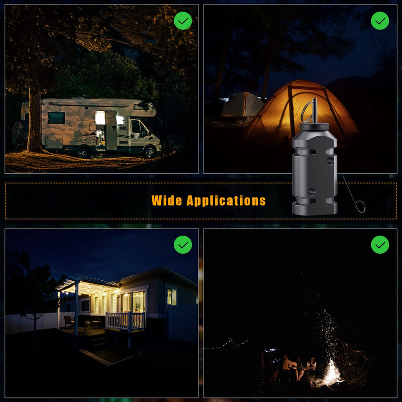 [AUSTRALIA] - Trip Alarm, Perimeter Trip Alarm, 12 Gauge Camping Trip Wire Alarm Device, Early Warning Security System for Camping and Property Safety/Bear Deterrent,Camping Safety(Adapter Not Included) 2 Pack 12GA 