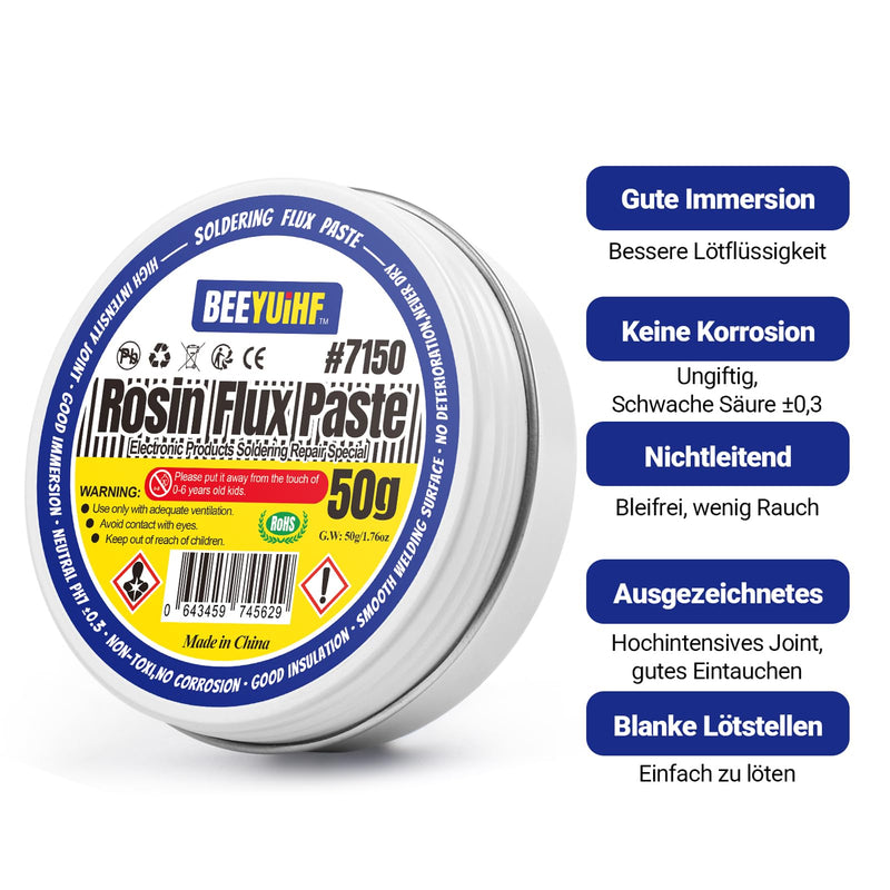 BEEYUIHF Rosin Flux, Soldering Paste Flux, Electronic Flux for Soldering for SMD PCB Welding (2.29oz/65g)
