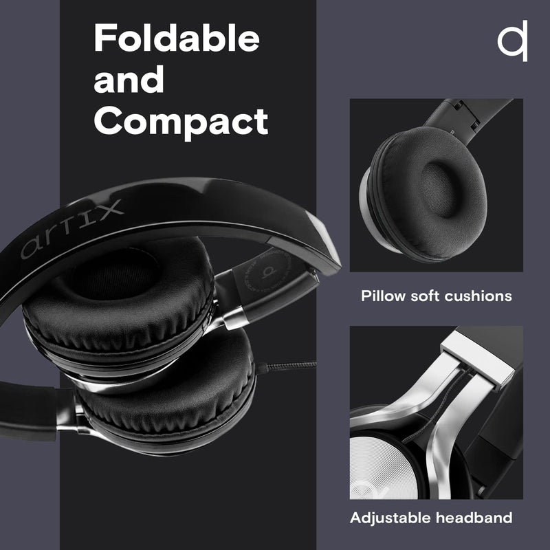 ARTIX Save 15% on CL750 Adult & Kids Wired Headphones with Mic Turquoise & Black Set
