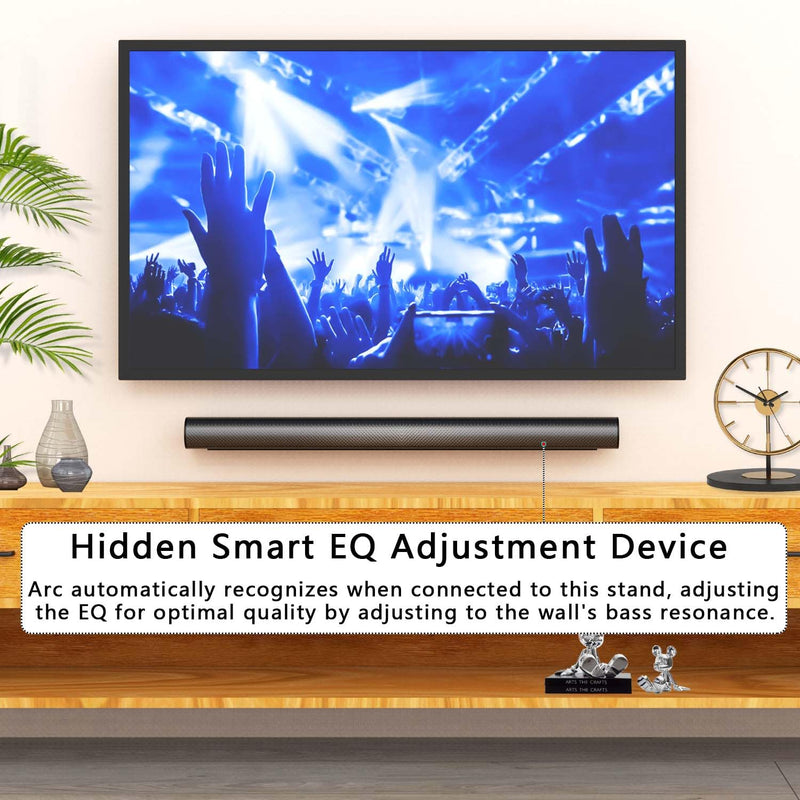[AUSTRALIA] - Wall Mount for Sonos Arc Soundbar (Black), Wall Mounts for Sonos Arc Sound Bar Mounts Under Tv, Hanging Mounting Bracket Compatible with for Sonos Arc Wall Mount Dark Black 