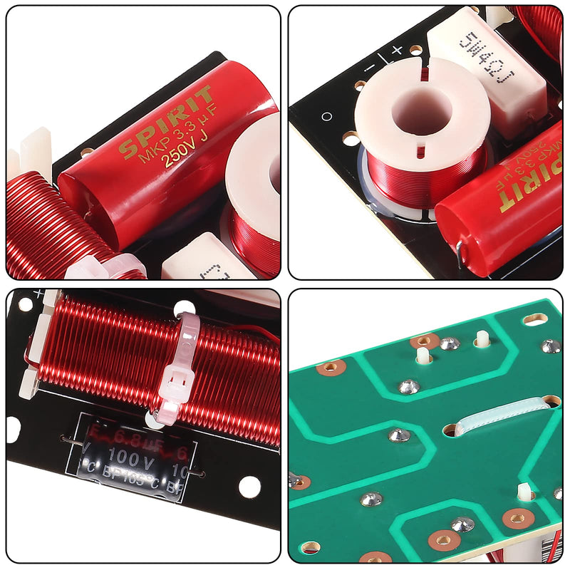 2pcs 400W Speaker Frequency Divider 2 Way Treble/Bass 2 Unit Hi-Fi Audio Speaker Crossover Filter Frequency Distributor DIY Module