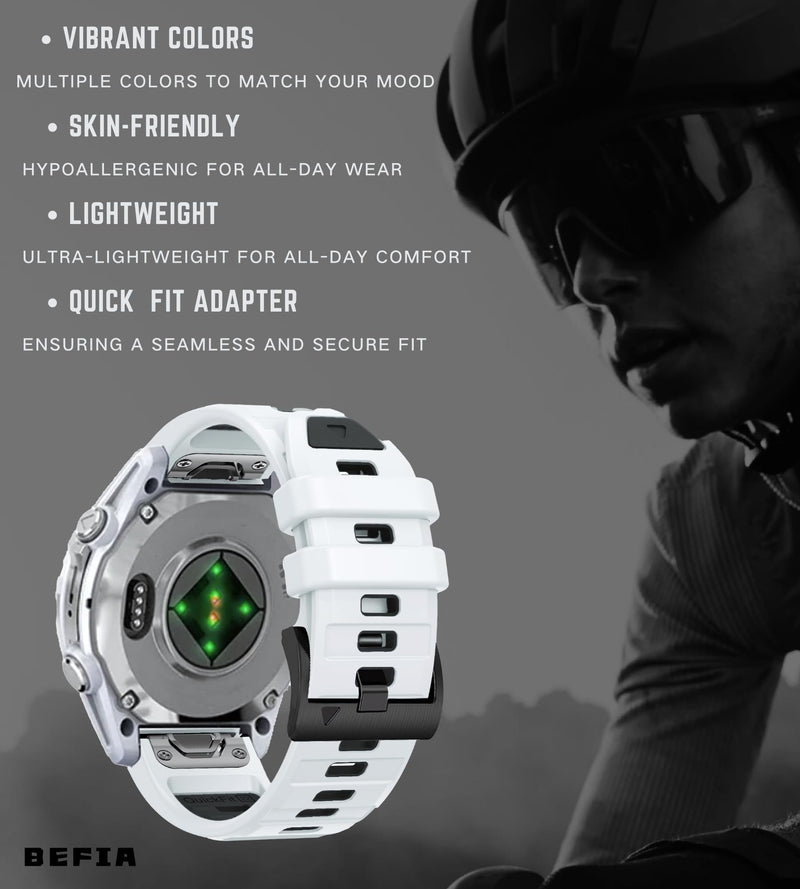 26mm Watch Band for Garmin Fenix 8 51mm 5x 6x pro 7x pro sapphire solar, quickfit 26 watch bands for Garmin enduro tactix delta rubber Combo_2