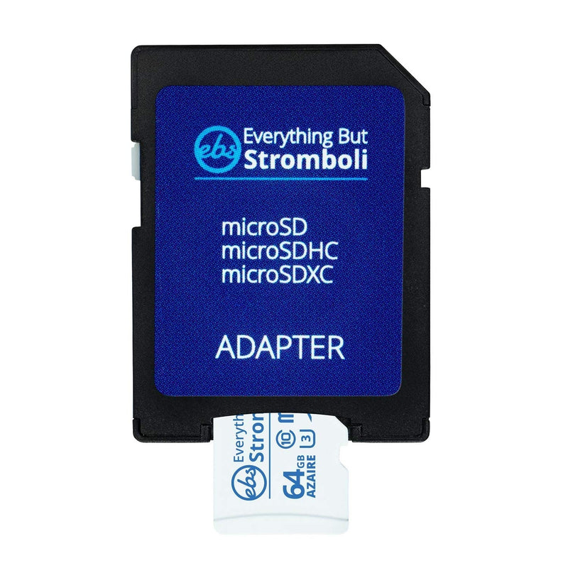 Everything But Stromboli Azaire 64GB MicroSD Card for Motorola Phones Works with Moto E (2020), Moto E7, Moto G Power, Edge+ Cell Phone Speed Class 10 U3 UHS-1 Micro SDXC Card 64GB Azaire