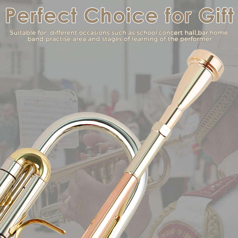 [AUSTRALIA] - EASTROCK Trumpet Mouthpiece 3C Gold Plated Bullet Shape Vaccum Package 3C-Z 
