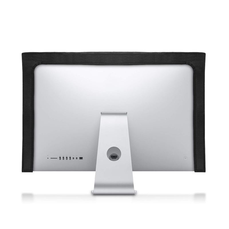 kwmobile Monitor Cover Compatible with 27-28" Monitor - Monitor Cover Dust PC Screen Protector - Black