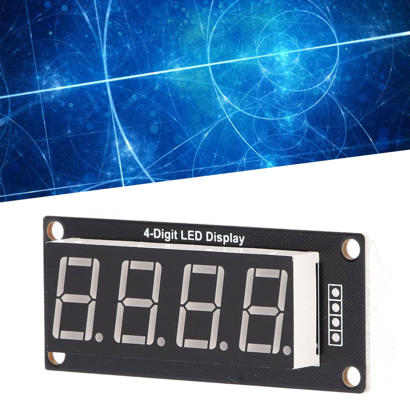 LED Segment Digital Display Module 0.56 Inch 4 Digit 7 Segment PCB Clock Module LED Display Tube Red Pack of 4