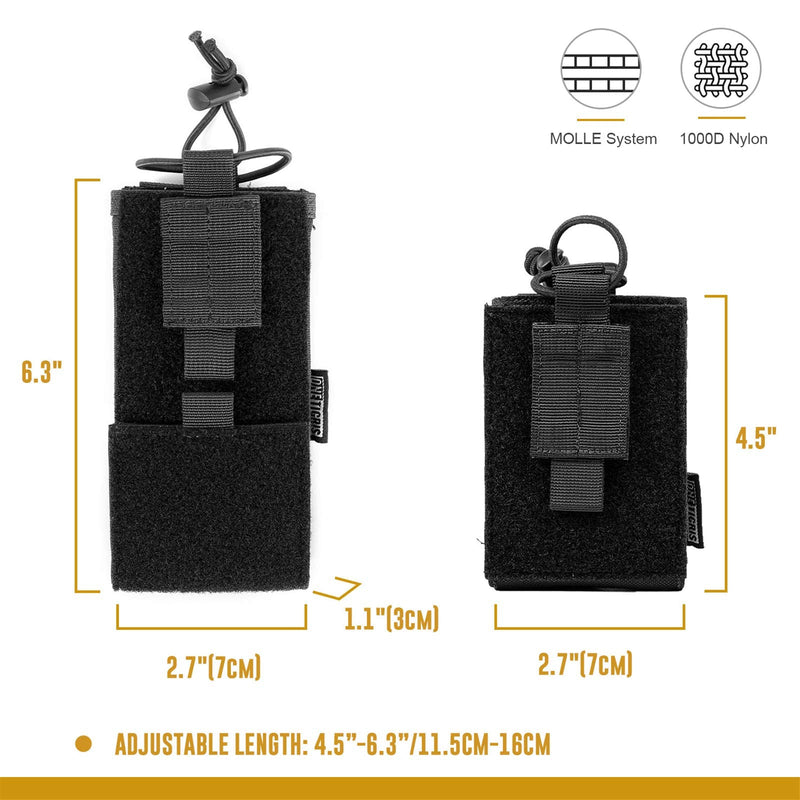 OneTigris Radio Holster for BaoFeng UV-5R BF-F8HP Nylon MOLLE Pouch for Walkie Talkie Multicam 1