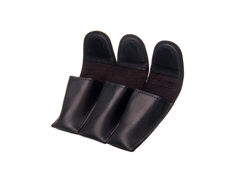 KGUBrass French horn MOUTHPIECE HOLDER Triple for 3 Mouthpieces. Genuine leather carrying bag. Compact Mouthpiece Holder. Protection Case for French Horn Mouth pieces (Triple, Black)