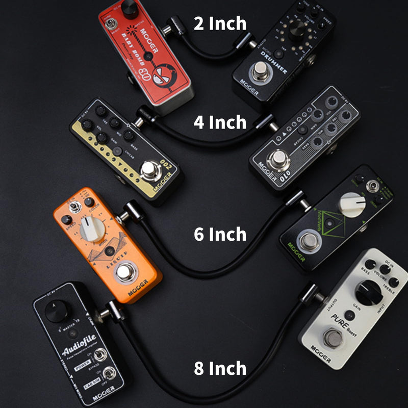 MOOER Guitar Pedalboard 4 inch Patch Cable 3Pack