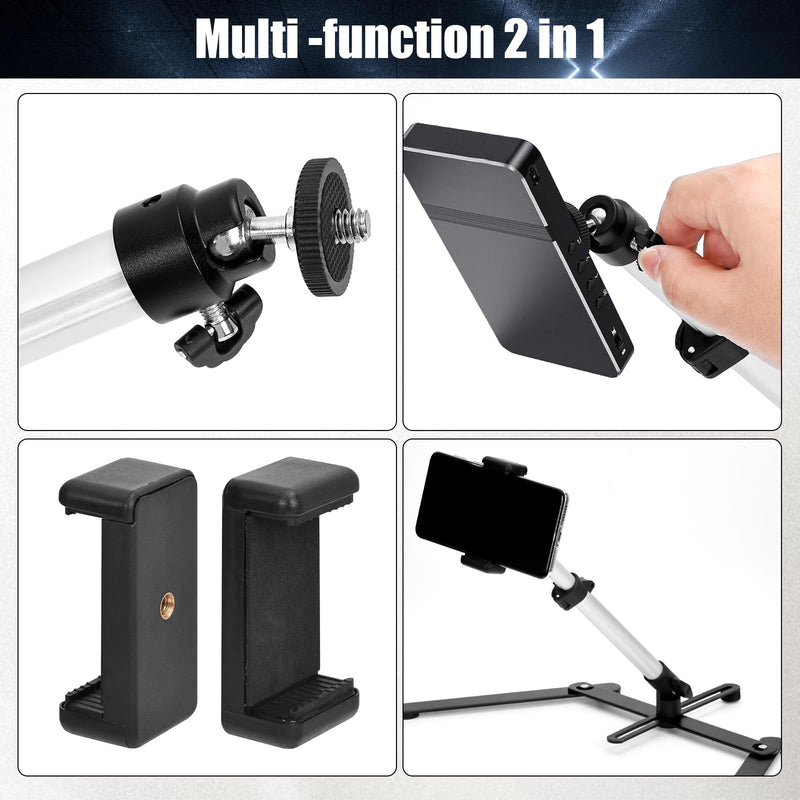 YIFMEIG Overhead Tripod for Mini Projector - Phone Holder,Camera Stand,Webcam,Stronger Support with Clip for Cookie Decorating,eaching Online Live Streaming and Showing 360° Rotation