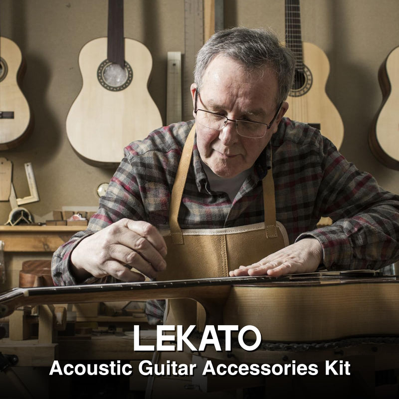 72Pcs Guitar Tool Kit, Guitar Repair Kit, Guitar Setup Kit, Professional Guitar Repairing Maintenance Tool Kit for Luthier Beginner, Guitar Accessories for Acoustic Guitar Ukulele Bass Banjo 72 Pcs