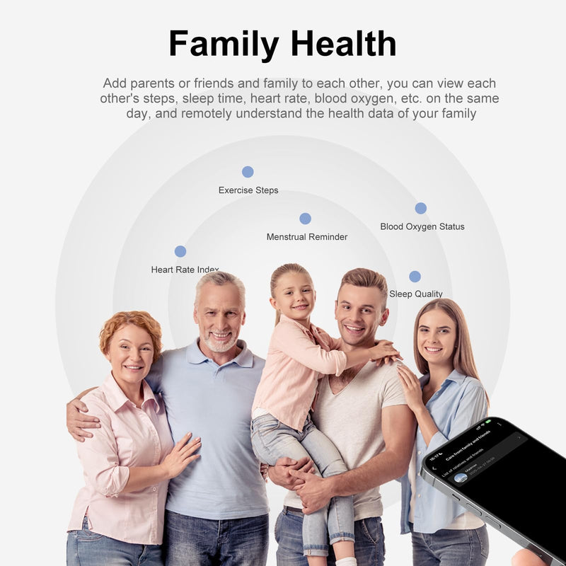 Smart Ring for Women & Men - IP68 Waterproof Fitness Tracker with Long Lasting Batteries, 28-Language App, Sleep/Step/Heart Rate Monitor, Compatible with iOS & Android (R13, Black, 8)