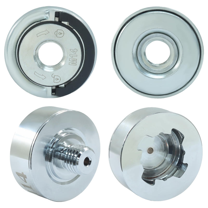 XLOCK Adapter to M14 Thread Adapter Kit with Grinder Quick Change Nut, Suitable for 22.23mm Arbor Saw Blades, XLOCK Angle Grinders