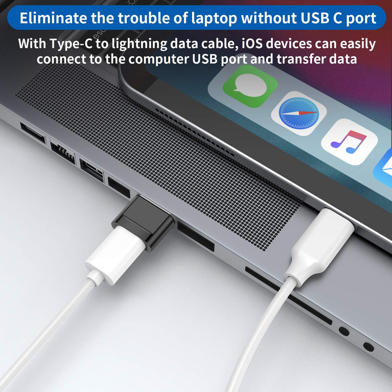 USB C Female to USB Male Adapter 4-Pack,Type C to USB A Charger Cable Adapter,Compatible with iPhone 11 12 13 Pro Max,iPad 2020,Samsung Galaxy Note 10 S20 Plus S20+ Ultra,Google Pixel 4 3 2 XL(Black) Black