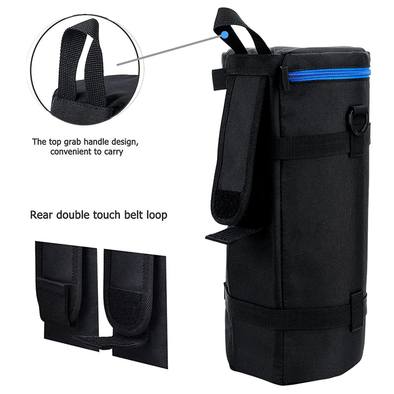 JJC Extra Large Camera Lens Case Bag for Canon RF 200-800mm Below 5.5x14.6 | Thick Camera Lens Case for Nikon 180-600mm/600mm F6.3,for Sony FE 200-600mm F5.6-6.3 Zoom 400-800mm F6.3-8 G & Teleconverte XXXXXL(5.5x14.6'')