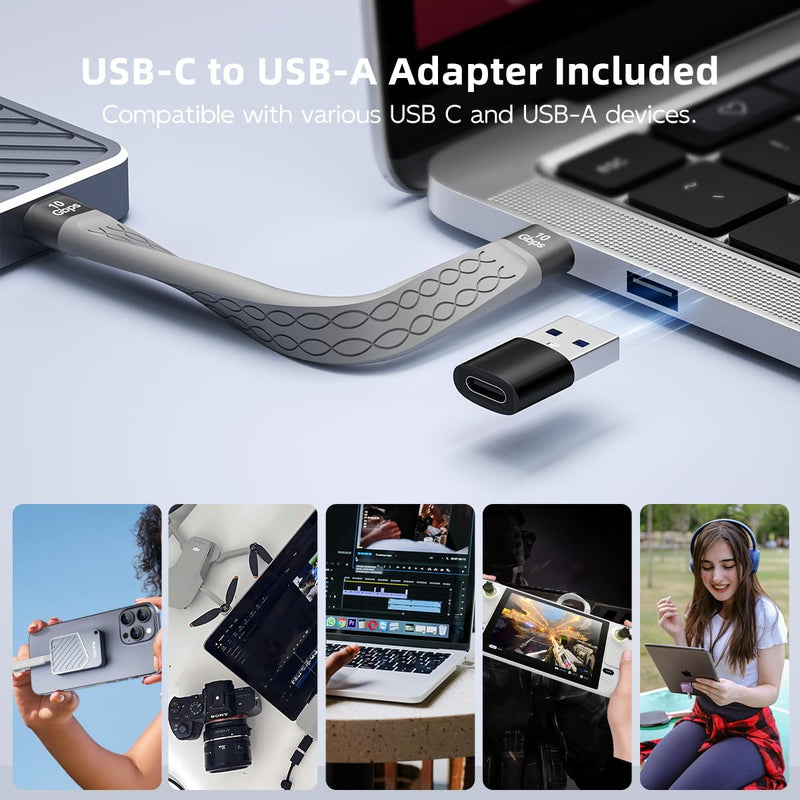 MAIWO Magnetic NVMe Enclosure for 2230/2242 SSDs, USB-C 10Gbps NVMe Reader Fit for iPhone 15/16/17 Pro Max/Android Smartphone,Support 4K ProRes,Windows,macOS,Linux