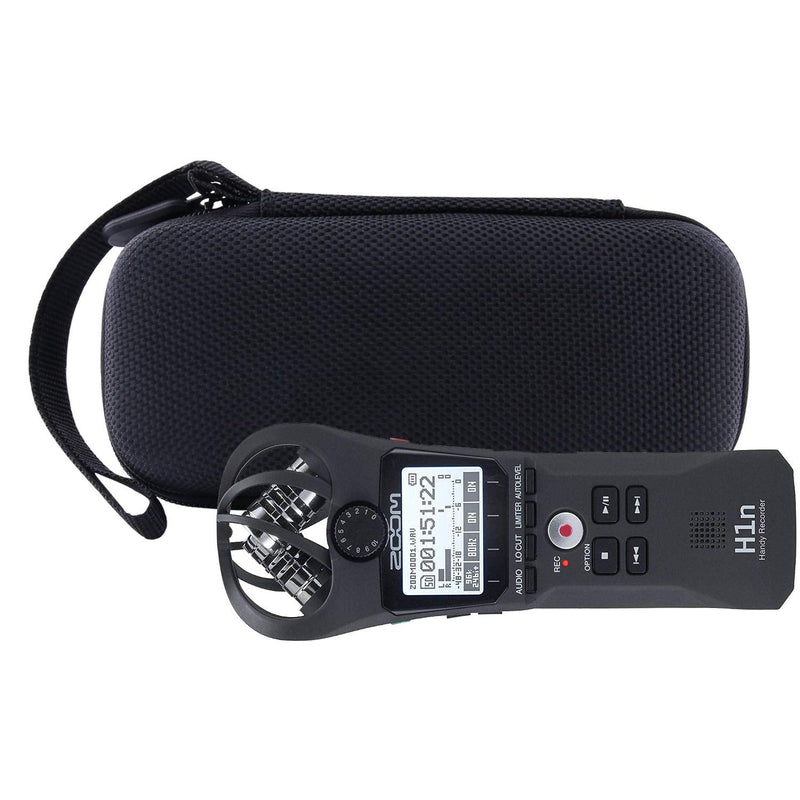 WERJIA Hard EVA Travel Case Fits Zoom H1n/ZH1 H1 Handy Recorder (Black) black