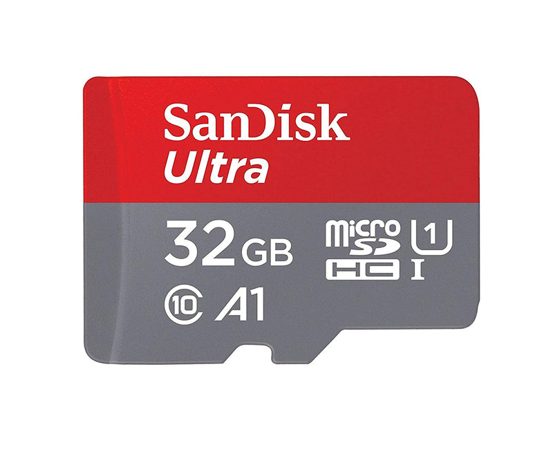 SanDisk Ultra 32GB Micro SD Memory Card Works with Wyze Cam Pan, Wyze Cam v2 Smart Camera (SDSQUA4-032G-GN6MN) Bundle with (1) Everything But Stromboli MicroSDHC & SD Card Reader