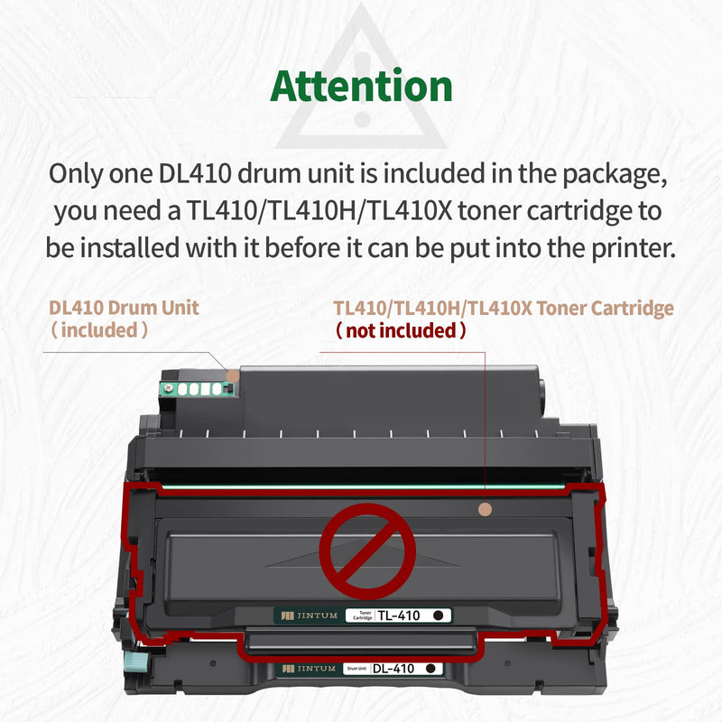 JINTUM DL-410 Drum Unit Replacement for Pantum DL410 DL-410 for M7102DW P3012DW M6800FDW M7100DW M7200FDW M6802FDW M7102DN M7202FDW Printer (1 Black)