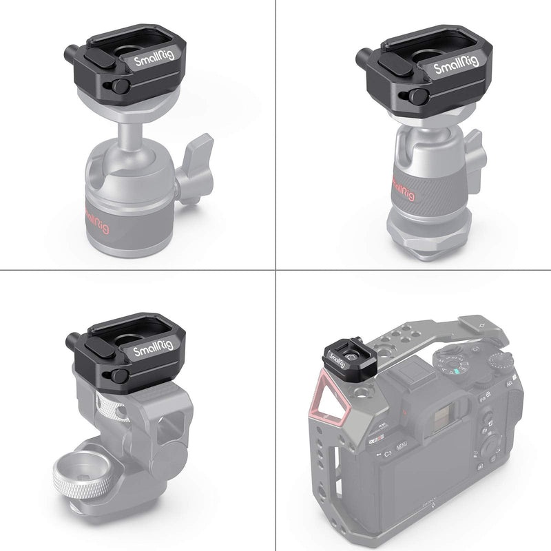 SmallRig Universal Cold Shoe Mount, Multi-Functional Shoe Adapter with Safety Release, for DSLR Camera Rig Microphone LED Light - 2797